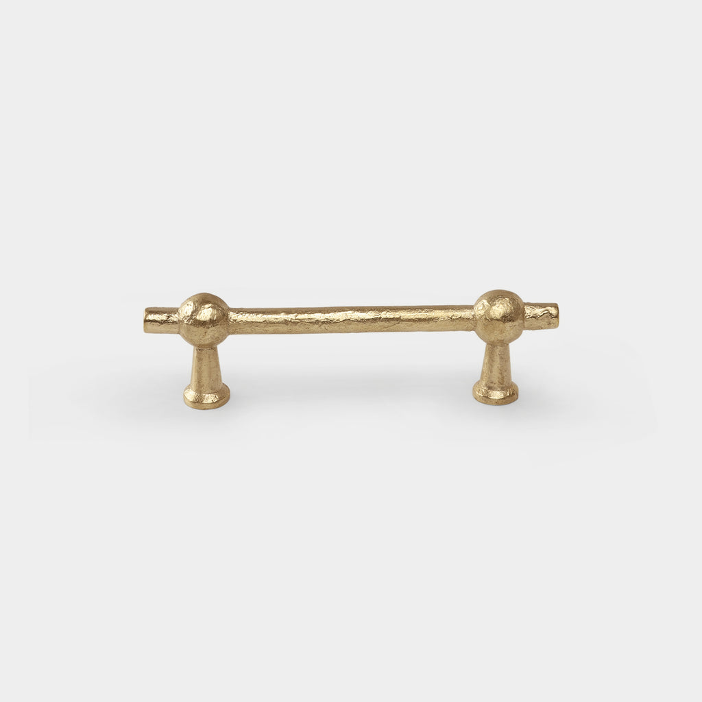 Dunand Small Brass Cabinet Pull - Delicately Crafted Fine Hardware