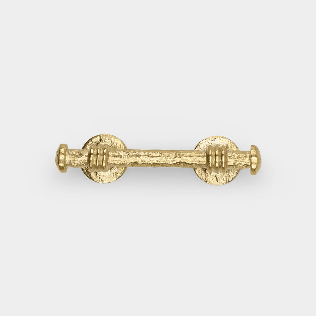 "Moreux luxury brass cabinet pull, epitomizing timeless elegance and opulence, perfect for upscale interiors."